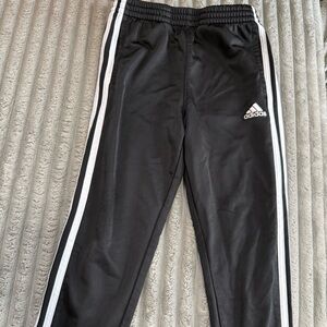 Adidas Black Joggers with White Accents